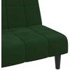 Dvivietė sofa-lova, tamsiai žalios spalvos, aksomas
