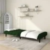 Dvivietė sofa-lova, tamsiai žalios spalvos, aksomas