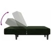 Dvivietė sofa-lova, tamsiai žalios spalvos, aksomas