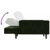 Dvivietė sofa-lova, tamsiai žalios spalvos, aksomas