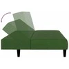 Dvivietė sofa-lova, tamsiai žalios spalvos, aksomas