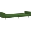Dvivietė sofa-lova, tamsiai žalios spalvos, aksomas