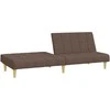 Dvivietė sofa-lova, taupe spalvos, audinys