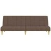 Dvivietė sofa-lova, taupe spalvos, audinys