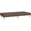 Dvivietė sofa-lova, taupe spalvos, audinys