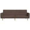 Dvivietė sofa-lova, taupe spalvos, audinys