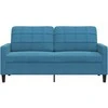Dvivietė sofa, mėlynos spalvos, 140cm, aksomas