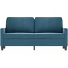 Dvivietė sofa, mėlynos spalvos, 140cm, aksomas