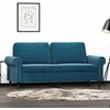 Dvivietė sofa, mėlynos spalvos, 140cm, aksomas