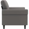 Dvivietė sofa, pilkos spalvos, 120cm, dirbtinė oda