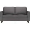 Dvivietė sofa, pilkos spalvos, 120cm, dirbtinė oda