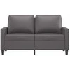 Dvivietė sofa, pilkos spalvos, 120cm, dirbtinė oda