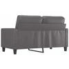 Dvivietė sofa, pilkos spalvos, 120cm, dirbtinė oda