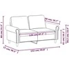 Dvivietė sofa, pilkos spalvos, 120cm, dirbtinė oda