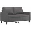 Dvivietė sofa, pilkos spalvos, 120cm, dirbtinė oda