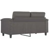 Dvivietė sofa, pilkos spalvos, 120cm, dirbtinė oda