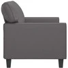 Dvivietė sofa, pilkos spalvos, 140cm, dirbtinė oda