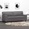 Dvivietė sofa, pilkos spalvos, 140cm, dirbtinė oda