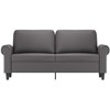 Dvivietė sofa, pilkos spalvos, 140cm, dirbtinė oda