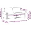 Dvivietė sofa, pilkos spalvos, 140cm, dirbtinė oda