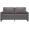 Dvivietė sofa, pilkos spalvos, 140cm, dirbtinė oda