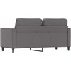 Dvivietė sofa, pilkos spalvos, 140cm, dirbtinė oda