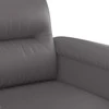 Dvivietė sofa, pilkos spalvos, 140cm, dirbtinė oda