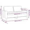 Dvivietė sofa, raudonojo vyno spalvos, 120cm, audinys