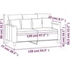 Dvivietė sofa, raudonojo vyno spalvos, 120cm, audinys
