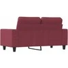 Dvivietė sofa, raudonojo vyno spalvos, 120cm, audinys