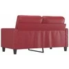 Dvivietė sofa, raudonojo vyno spalvos, 120cm, dirbtinė oda
