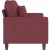 Dvivietė sofa, raudonojo vyno spalvos, 120cm, audinys