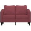 Dvivietė sofa, raudonojo vyno spalvos, 120cm, audinys