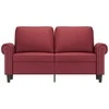 Dvivietė sofa, raudonojo vyno spalvos, 120cm, dirbtinė oda