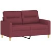 Dvivietė sofa, raudonojo vyno spalvos, 120cm, audinys
