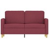 Dvivietė sofa, raudonojo vyno spalvos, 120cm, audinys