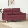 Dvivietė sofa, raudonojo vyno spalvos, 120cm, audinys