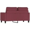 Dvivietė sofa, raudonojo vyno spalvos, 120cm, audinys