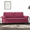 Dvivietė sofa, raudonojo vyno spalvos, 140cm, aksomas