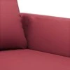 Dvivietė sofa, raudonojo vyno spalvos, 140cm, dirbtinė oda