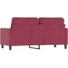 Dvivietė sofa, raudonojo vyno spalvos, 140cm, aksomas