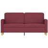 Dvivietė sofa, raudonojo vyno spalvos, 140cm, audinys