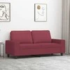 Dvivietė sofa, raudonojo vyno spalvos, 140cm, audinys