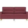 Dvivietė sofa, raudonojo vyno spalvos, 140cm, audinys