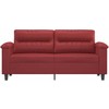 Dvivietė sofa, raudonojo vyno spalvos, 140cm, dirbtinė oda