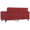 Dvivietė sofa, raudonojo vyno spalvos, 140cm, dirbtinė oda