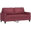 Dvivietė sofa, raudonojo vyno spalvos, 140cm, audinys