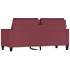 Dvivietė sofa, raudonojo vyno spalvos, 140cm, audinys