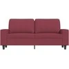 Dvivietė sofa, raudonojo vyno spalvos, 140cm, audinys