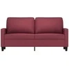 Dvivietė sofa, raudonojo vyno spalvos, 140cm, audinys